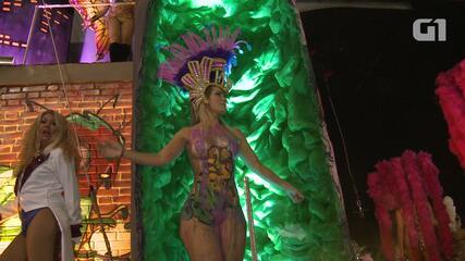 Destaque da Tucuruvi revela que prendeu tapa-sexo com cola de madeira