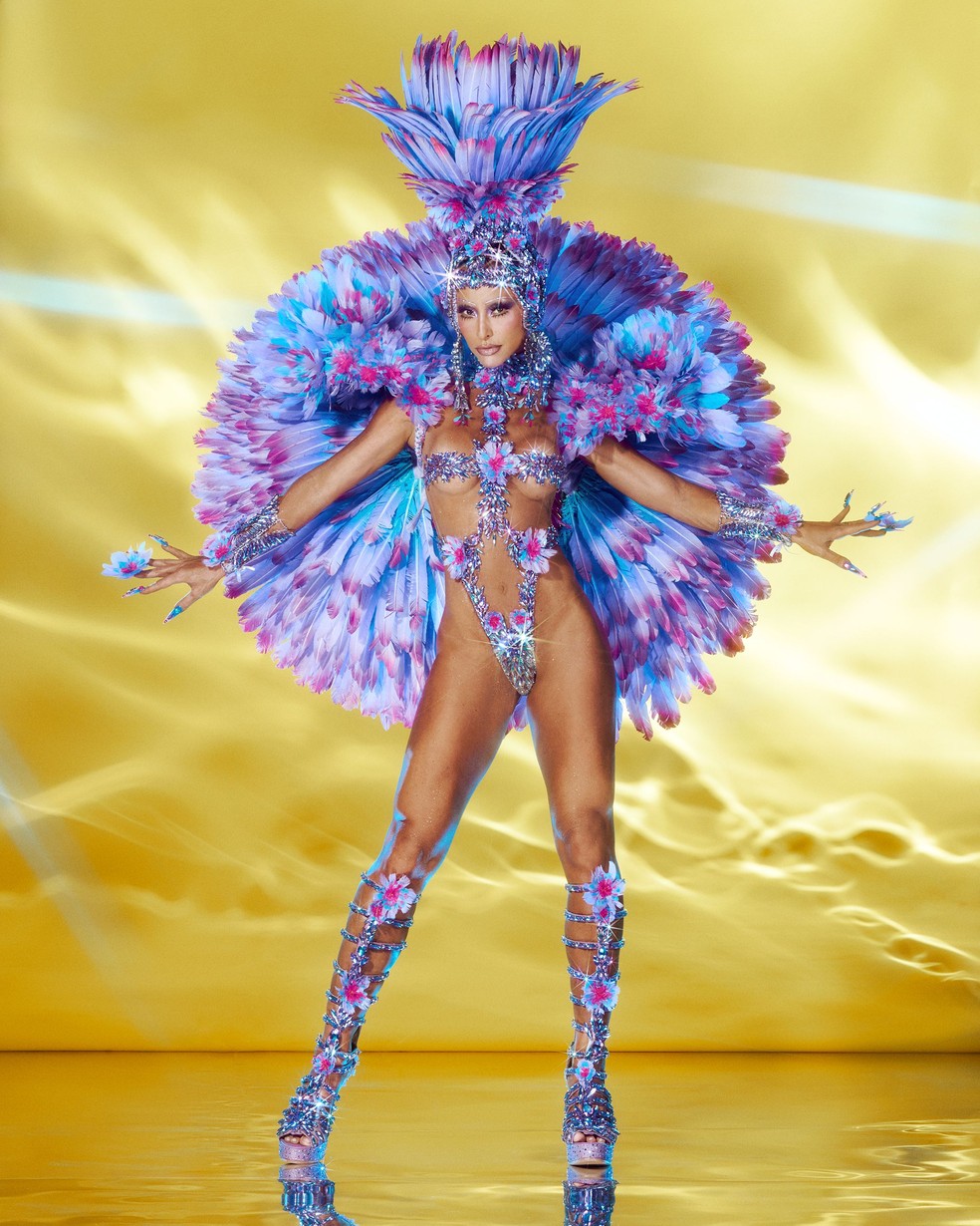 Sabrina Sato, rainha de bateria da Gaviões da Fiel — Foto: Gabriela Schmidt