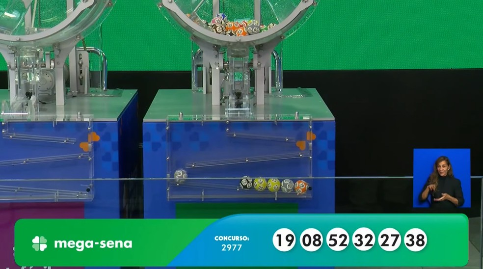 Mega-Sena, concurso 2.977 — Foto: Reprodução/Caixa