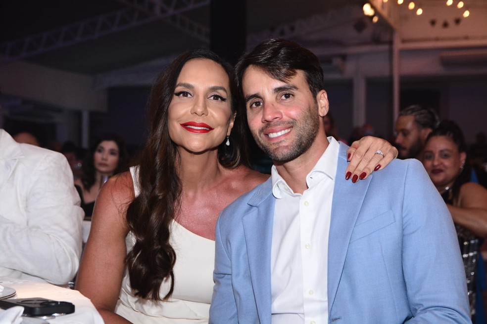 Ivete Sangalo e Daniel Cady na festa organizada por Léo Santana e Lore Improta — Foto: Joilson César/ Ag. Picnews