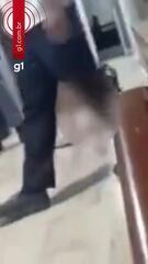 PM é filmado chutando rosto de mulher no litoral de SP