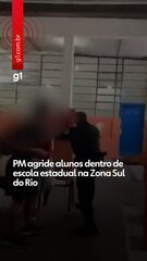 PM agride alunos dentro de escola estadual na Zona Sul do Rio