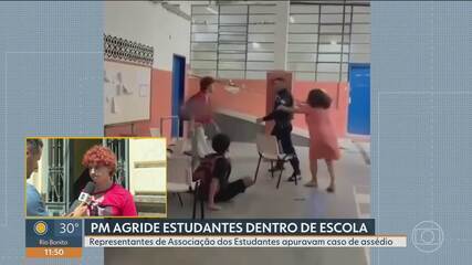 PM agride estudantes em colégio estadual na Zona Sul do Rio