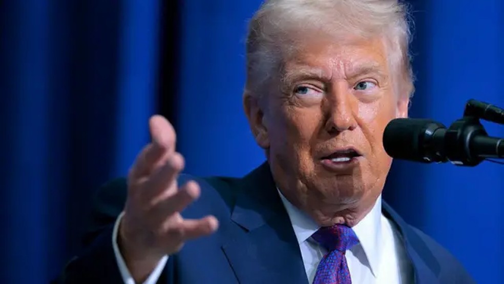 Donald Trump afirmou que o Irã não pode ter armas nucleares. — Foto: Getty Images via BBC