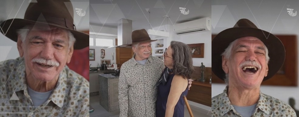 Ator Jackson Antunes e esposa conversaram com o Fantástico. — Foto: Reprodução/TV Globo/Fantástico