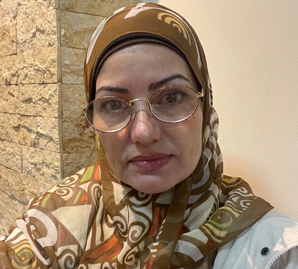 Lindaura teve que deixar a casa depois que Israel atacou o Líbano — Foto: Acervo pessoal