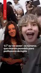 ‘6 7’ ou ‘six seven’: os dois números que viraram pesadelo para professores de inglês
