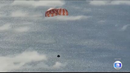 Missão Artemis pousa no Oceano Pacífico