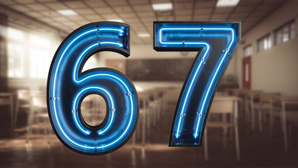 'Six seven' tomou salas de aula — Foto: Reprodução