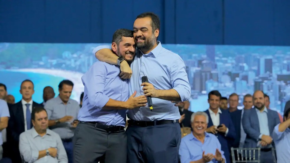 Rodrigo Bacellar, presidente da Alerj, e o governador Cláudio Castro — Foto: Divulgação