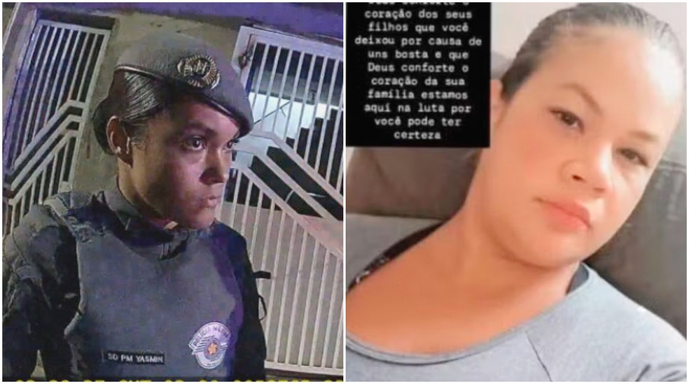 PM Yasmin atirou no peito de Thawanna após discussão — Foto: Reprodução