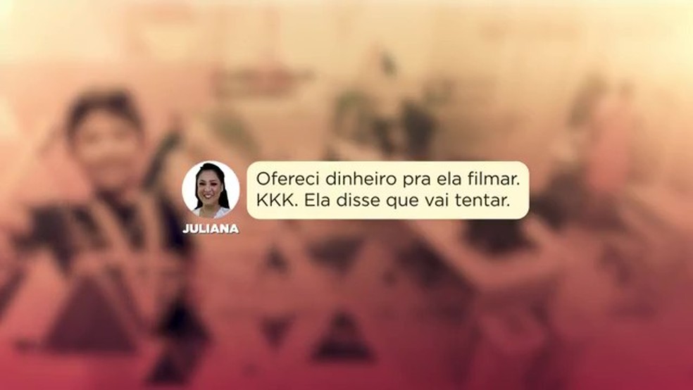 ‘Ofereci dinheiro para ela filmar’: mensagem indica tentativa de médica de forjar prova na morte de Benício, aponta investigação — Foto: Reprodução/TV Globo