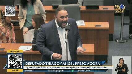 Deputado estadual Thiago Rangel é preso pela PF na 4ª fase da Operação Unha e Carne