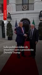 Lula publica vídeo de encontro com o presidente Donald Trump