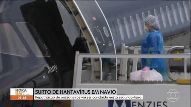 Hantavírus: repatriação de passageiros vai ser concluída nesta segunda-feira