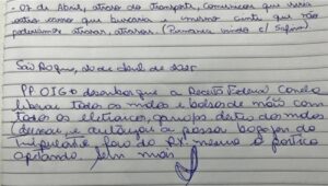Voo com Motta e Ciro Nogueira: bilhete registra liberação de malas sem raio-X