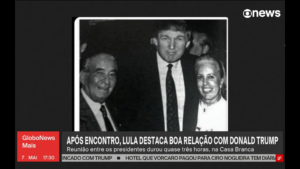 Trump abraçado ao folclórico Vicente Matheus? Aconteceu mesmo, nos anos 1980; VEJA