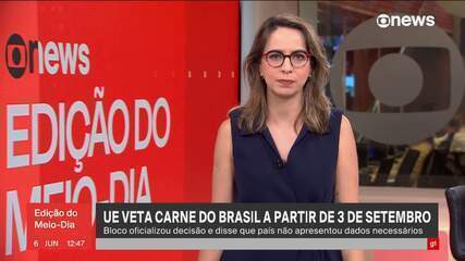 UE veta carne do Brasil a partir de 3 de Setembro