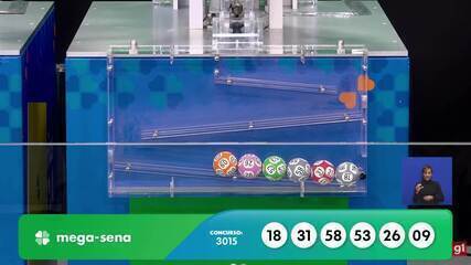 Mega-Sena, concurso 3015: confira os números sorteados