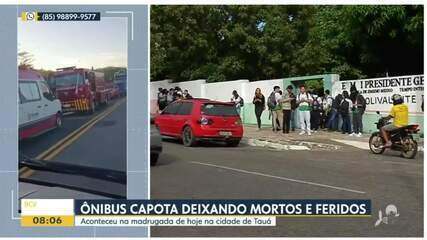 Ônibus tombou deixando mortos e feridos