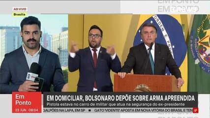 Jair Bolsonaro depõe sobre arma apreendida