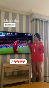 FOTOS: Noiva de Cristiano Ronaldo e amigas celebram goleada de Portugal