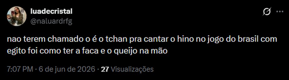 Memes do amistoso entre Brasil e Egito — Foto: Reprodução/X