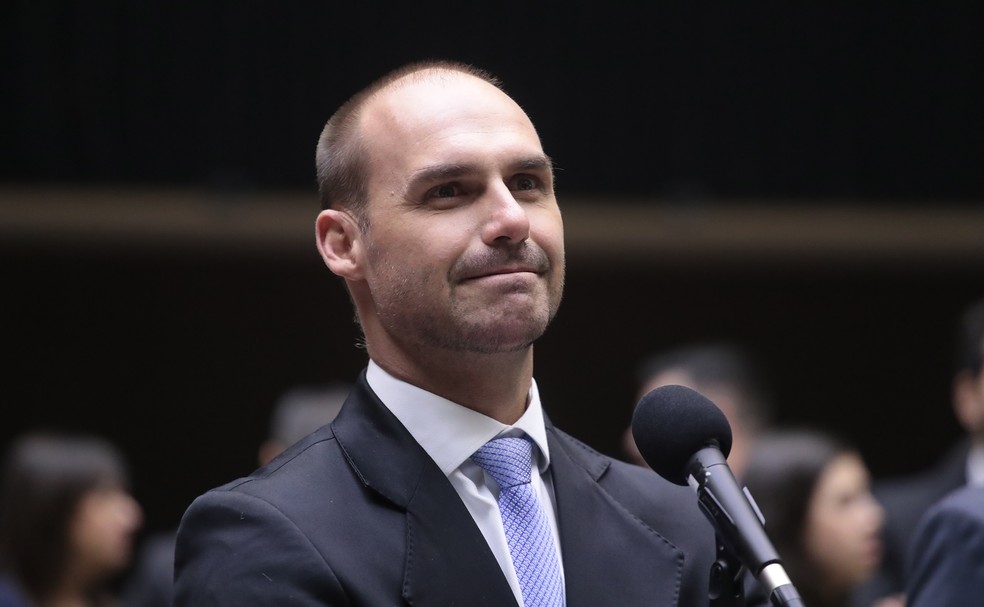 Eduardo Bolsonaro, ex-deputado federal e filho do ex-presidente Jair Bolsonaro — Foto: Bruno Spada/Câmara dos Deputados
