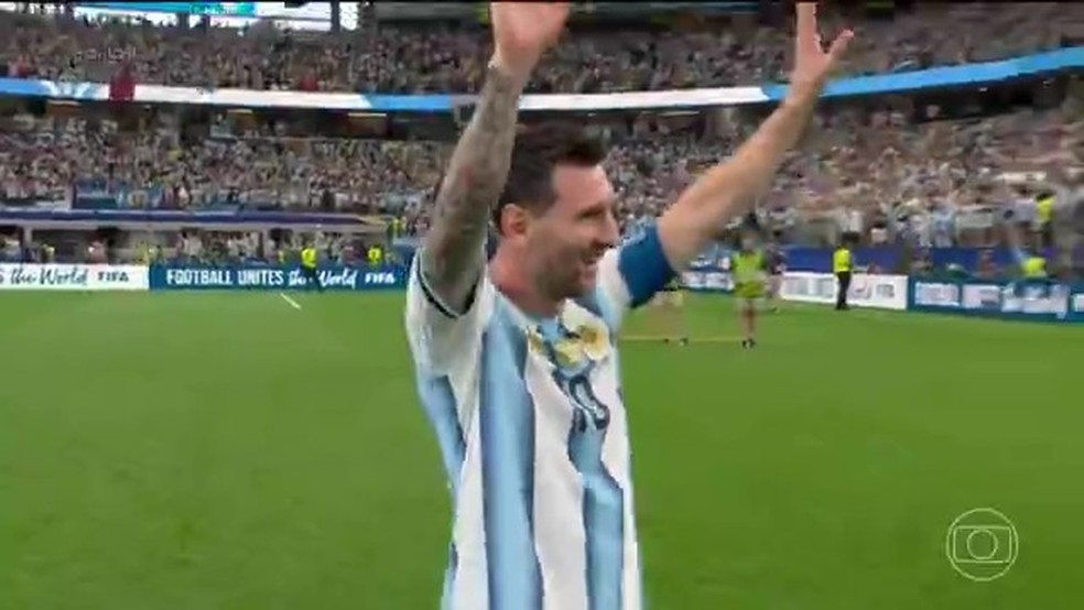 Inglaterra e Argentina vão se enfrentar pela sexta vez em Copas do Mundo — Foto: Reprodução/TV Globo