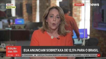 EUA anunciam sobretaxa de 12,5% para o Brasil