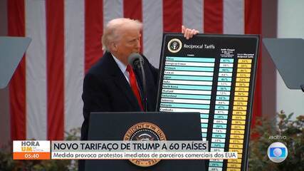 Novo tarifaço de Trump a 60 parceiros comerciais gera protestos imediatos