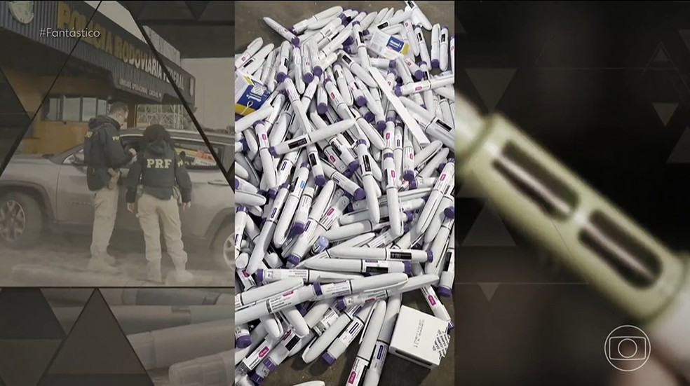 Nenhuma caneta emagrecedora produzida no Paraguai pode ser vendida no Brasil. — Foto: Reprodução/TV Globo