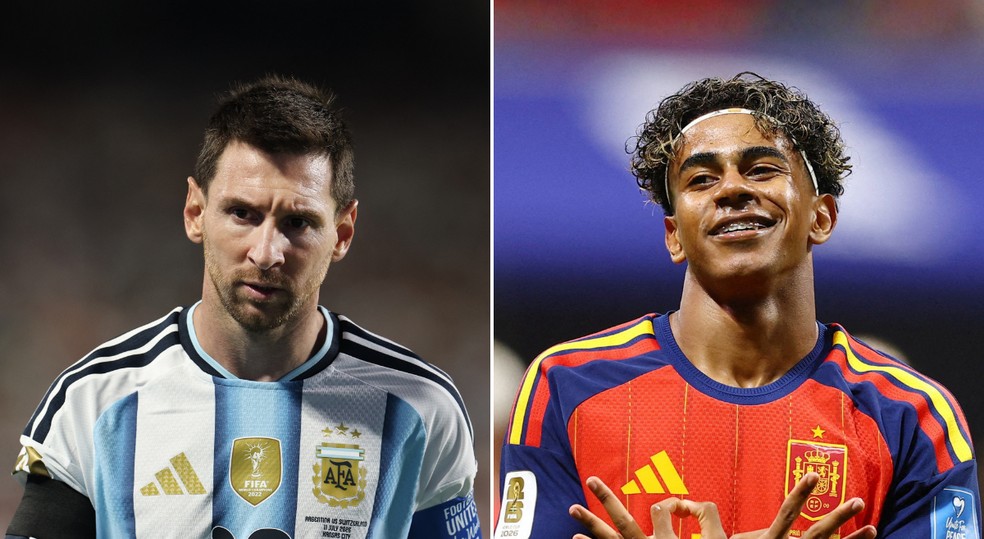 Espanha e Argentina se enfrentarão na grande final da Copa do Mundo de 2026. — Foto: Reuters