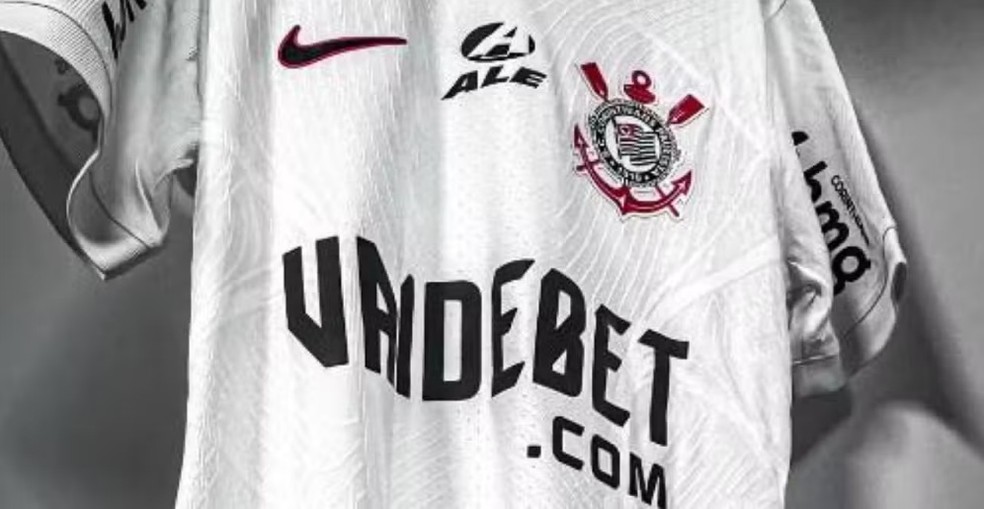Vai de bet fechou patrocínio master com o Corinthians em janeiro de 2024, mas contrato foi rescindido. — Foto: Reprodução/SCCP