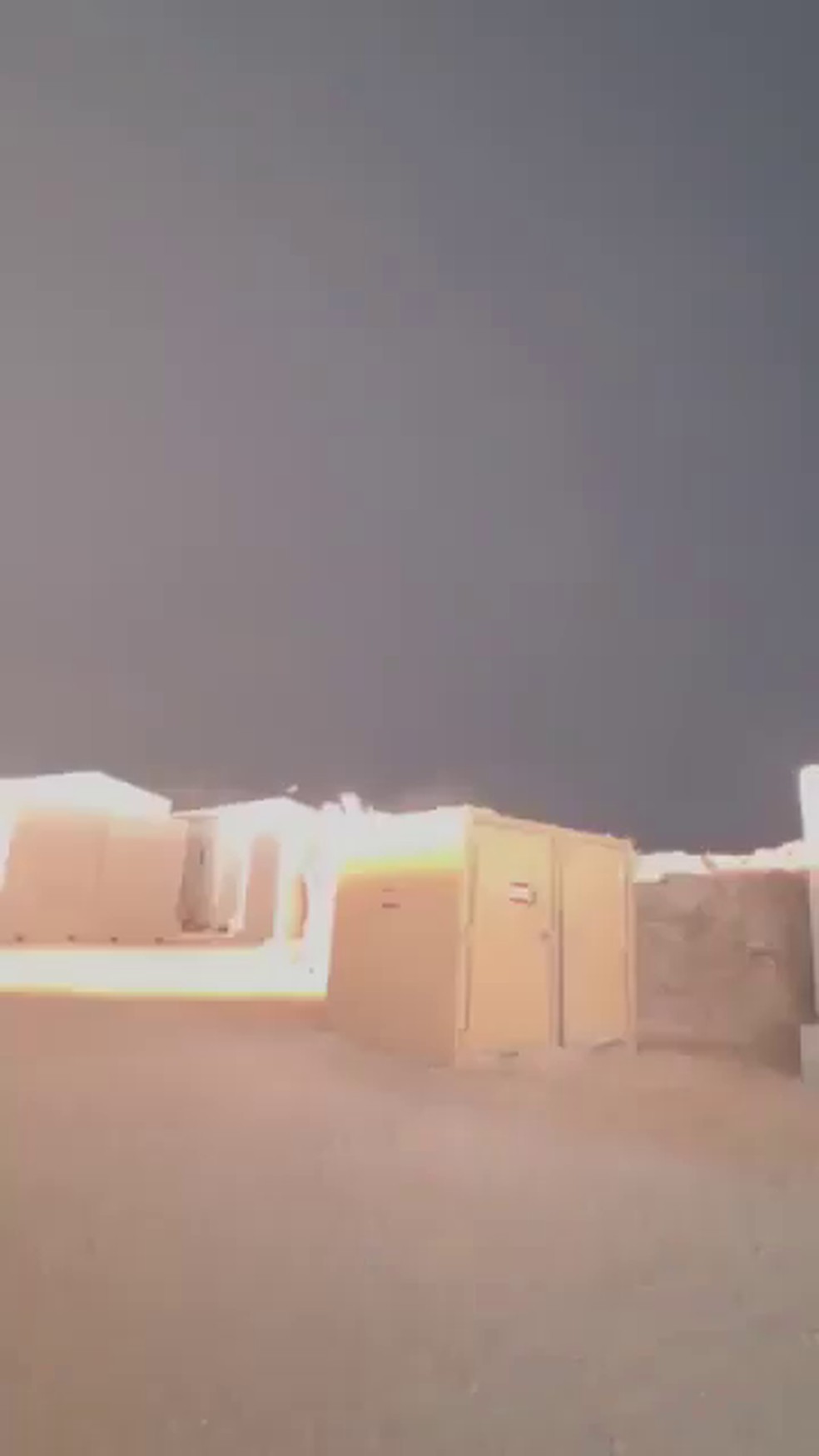Vídeo mostra ataque do Irã a base dos EUA na Jordânia em 17 de julho de 2026, diz agência Fars — Foto: Reprodução/Fars