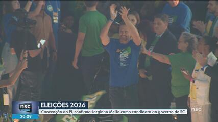 Convenção do PL confirma Jorginho Mello como candidato ao governo de SC
