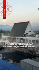 Terremoto de magnitude 7,7 causa estragos na Indonésia