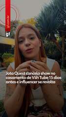 Jota Quest cancela show no casamento de Viih Tube 15 dias antes e influencer se revolta