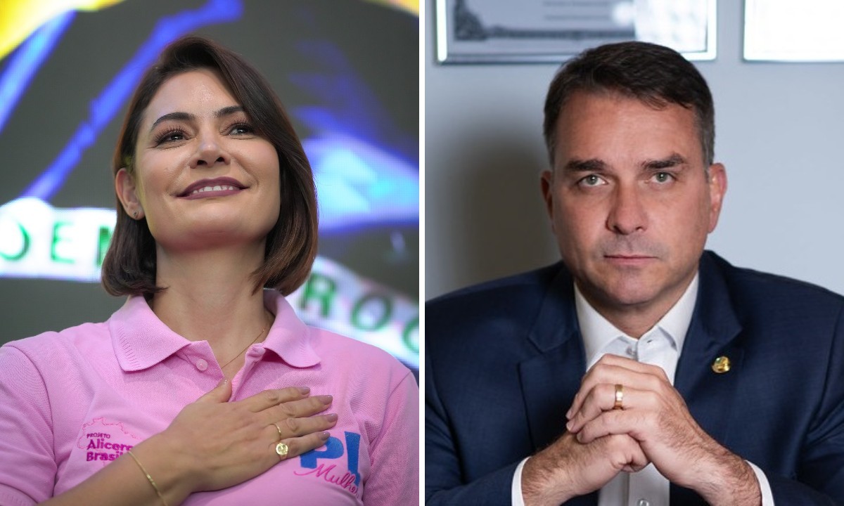 'A desavença existe', diz Michelle após gravar com Flávio Bolsonaro