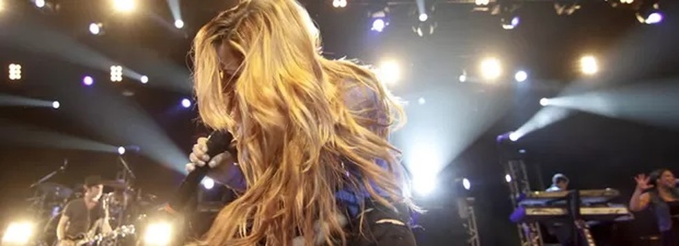 Demi Lovato canta no Rio em 2012 — Foto: Ideraldo Gomes/G1