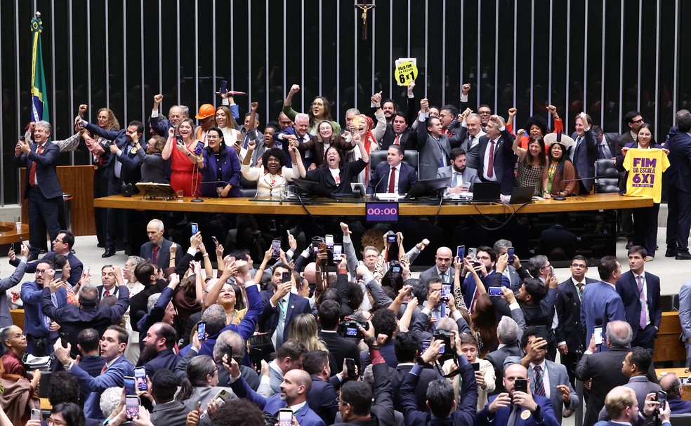 Câmara aprova fim da escala 6x1 — Foto: Bruno Spada/Câmara dos Deputados
