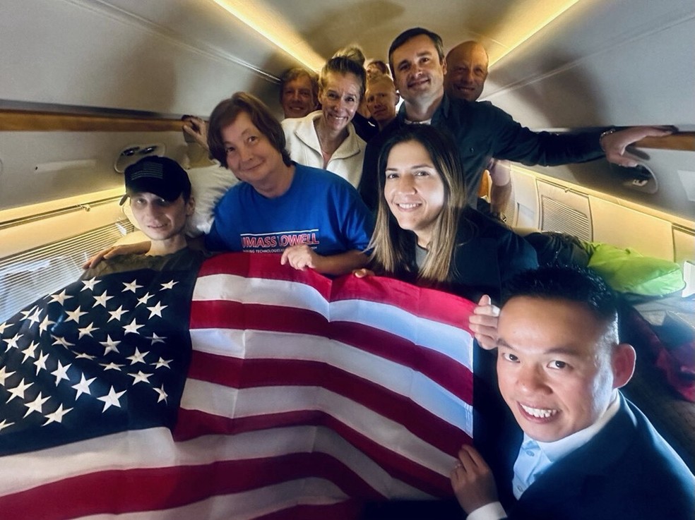 Em publicação no X, o secretário de Estado dos EUA, Marco Rubio, afirmou que o governo dos EUA vai seguir nos esforços para libertar outros cidadãos americanos. — Foto: Reprodução: X (@SecRubio)